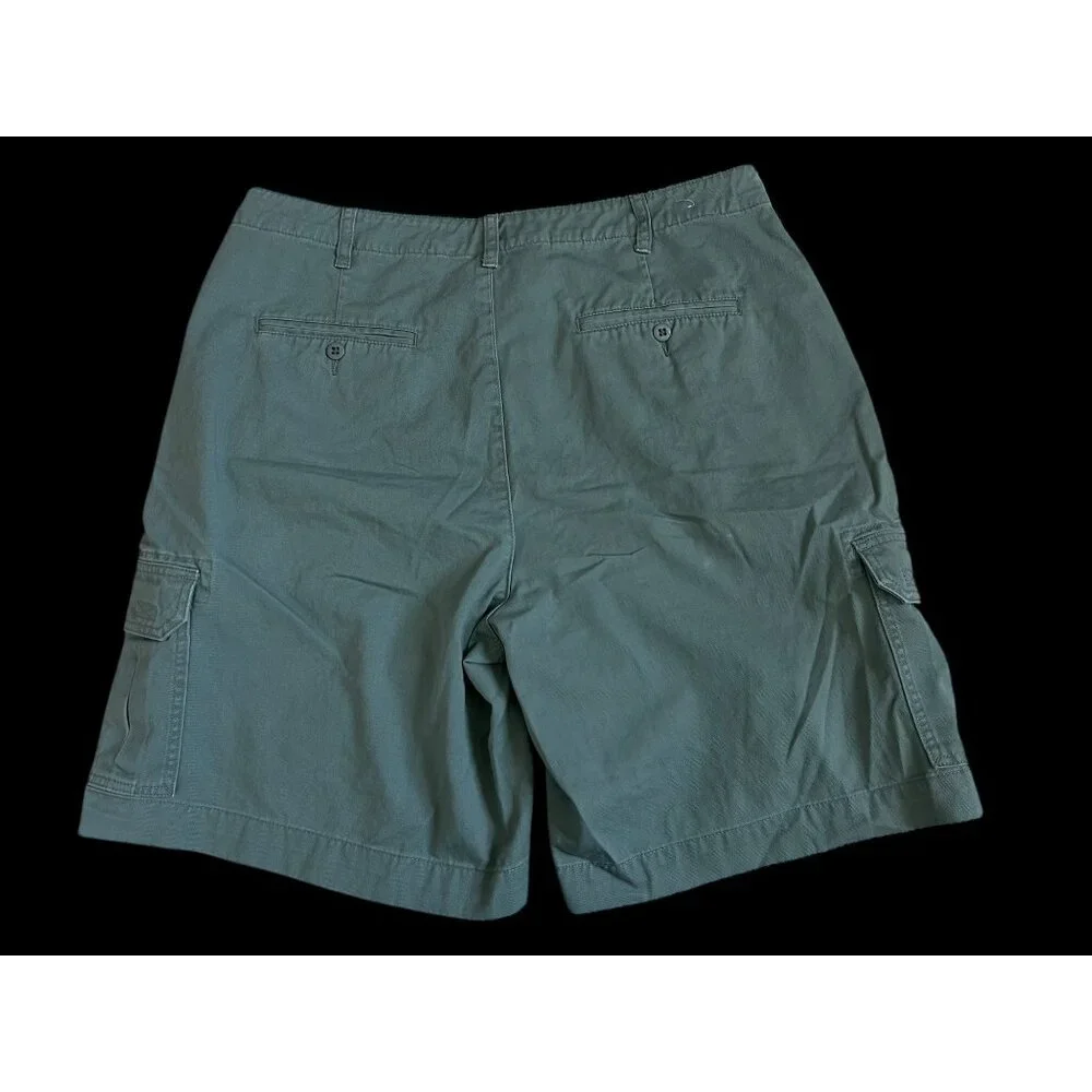 Cabela’s Casuals Men’s Cargo Shorts Teal Green Outdoor Hiking Size 38 Waist 36